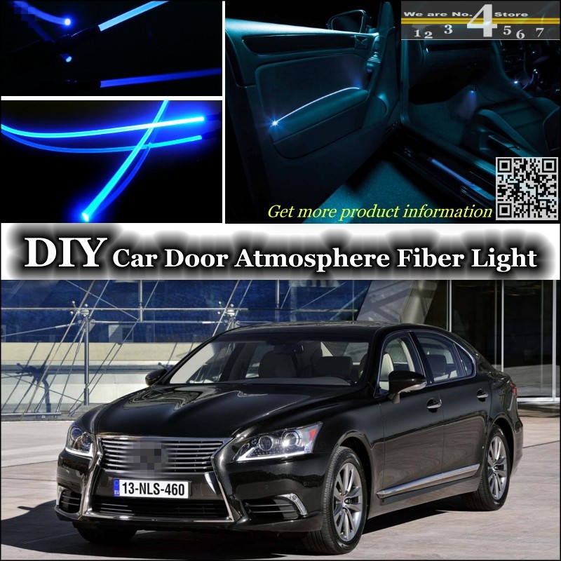 Interior Ambient Light Tuning Atmosphere Fiber Optic Band Lights For Lexus Ls 400 430 460 600h L For Toyota Celsior Inside Door