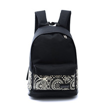 Sanwony New 1PC Unisex Canvas School Book Backpack&Shoulder Bag Black Freeshipping