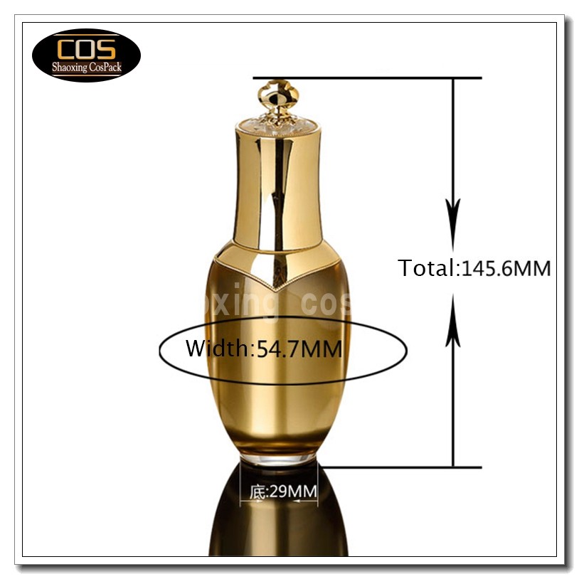 LA201-30ml cosmetic bottle dimension