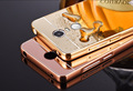 New Aluminum Metal Frame With Electroplate Mirror PC Back Cover Case for Xiaomi Redmi Note 3