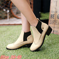 Spring Autumn Women Ankle Boots Square Low High Heel Woman Short Boots Shoes High Quality Plus