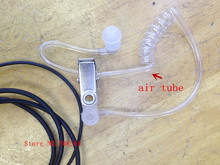 Clear air tube transparent heaphone hand free for motorola t5428 t5720 t5620 t6200c TYT THUV3R etc