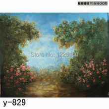 Free scenic photography backdrop Y829,10x20ft Hand Painted Photo backdrop,photography studio props,wedding photo backdrops