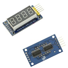 Free shipping 4 Bits Digital Tube LED Display Module Four Serial for Arduino 595 Driver-Y103
