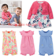 New 2015 summer carters baby girl clothes cute owl casual hooded bodysuit pants 3pcs baby sports