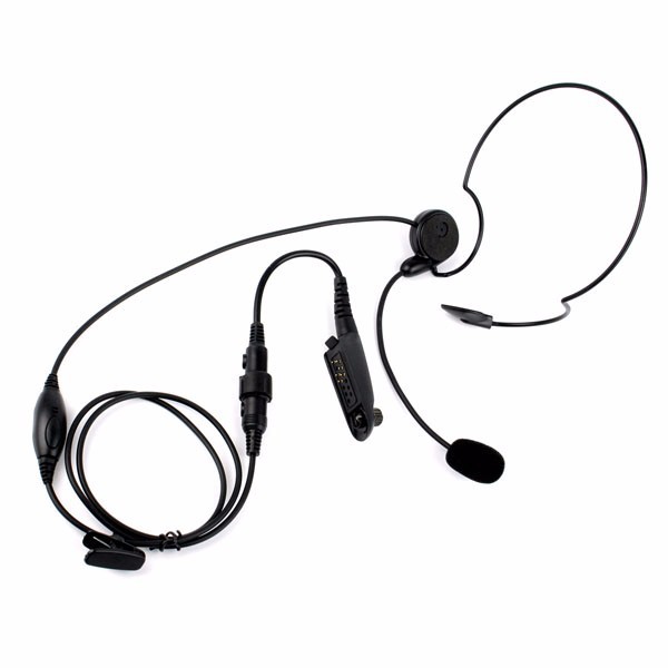 New Neckband Earpiece Headset with Boom Mic PTT (4)