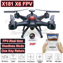 Free shipping!X181 Similar Syma Brushless Motor RC Quadcopter Drone 5.8G FPV 2MP Camera LCD