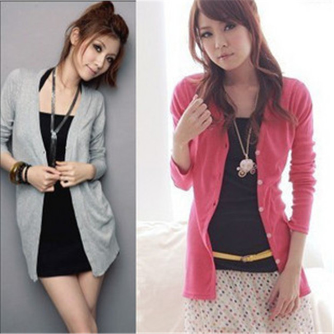 High-quality-2012-ETAM-long-sleeve-length-cardigan-sweater