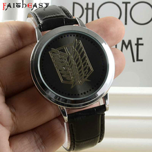 New Attack on Titan Animation Fashion Led Wrist Watch Man Boy Best Watch Gift