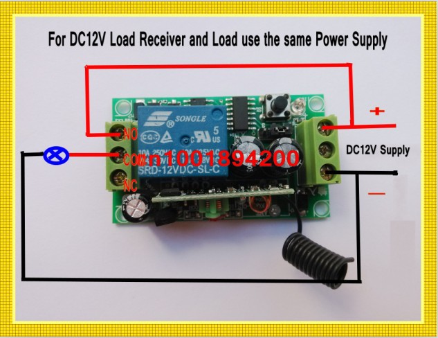 3000m Long Range Remote Control Switch DC 12V 1 CH 10A Relay Receiver Transmitter Learning Light