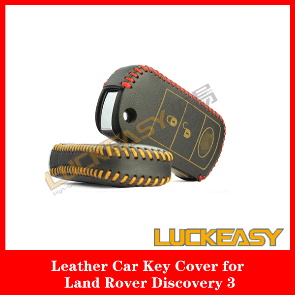 Luckeasy вручную прошитый натуральная кожа дистанционного ключа автомобиля чехол обложка брелока держатель кошелек для ленд ровер дискавери 3