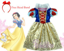 2016 Children Snow white Dress for Carnival party dress girls costume vestidos infantil de fiesta Blancanieve disfraz princesa