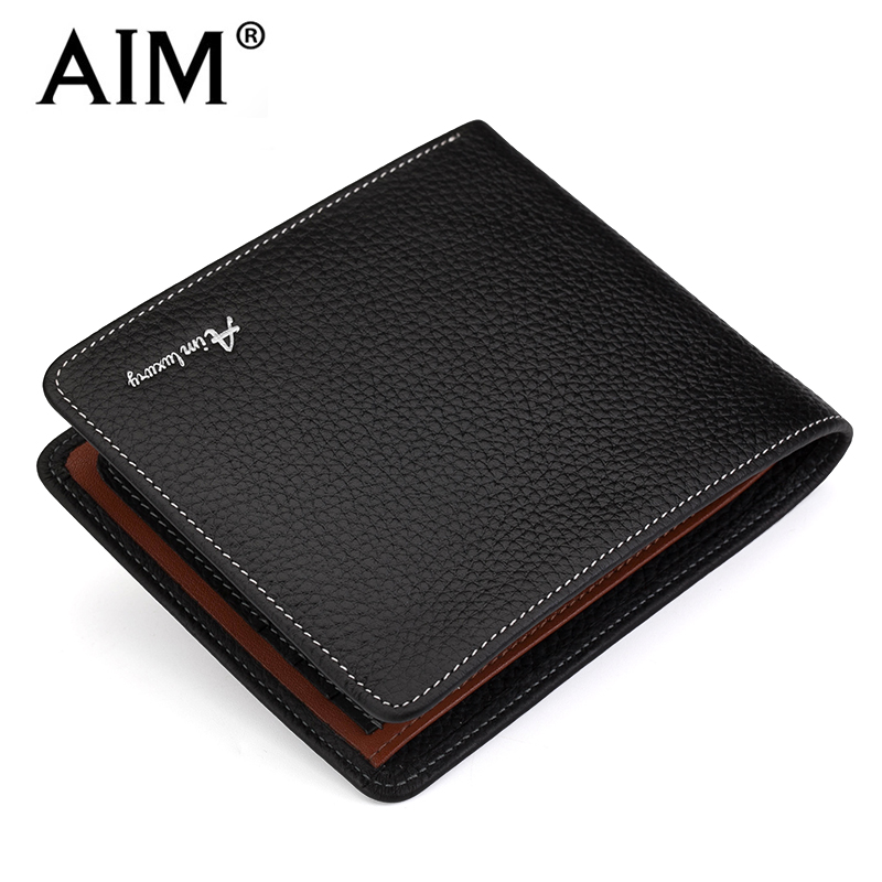 short paragraph purse male head leather cross section of the first layer of leather, business, and Leisure Card Wallet