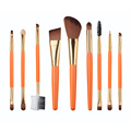New PRO Orange 9pcs Makeup Brushes Set Eyeshadow Foundation Blending Brush Cosmetic Make Up Tools Kit