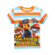 Free shipping!Newest Short Sleeve T-Shirts cartoon Patrol boys t shirt for girls nova T-Shirt children’s Clothing kids Clothes