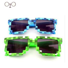 My World Sunglasses Creeper Glasses Square Novelty Mosaic Sun Glasses Men Women Boys Children Pixel abstract Eyewares M1
