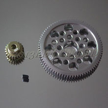 7050 de Metal 48 P Spur Gear 80 T + 22 T engranaje del Motor F SAKURA D3 CS XI S 1 / 10RC Drift Car