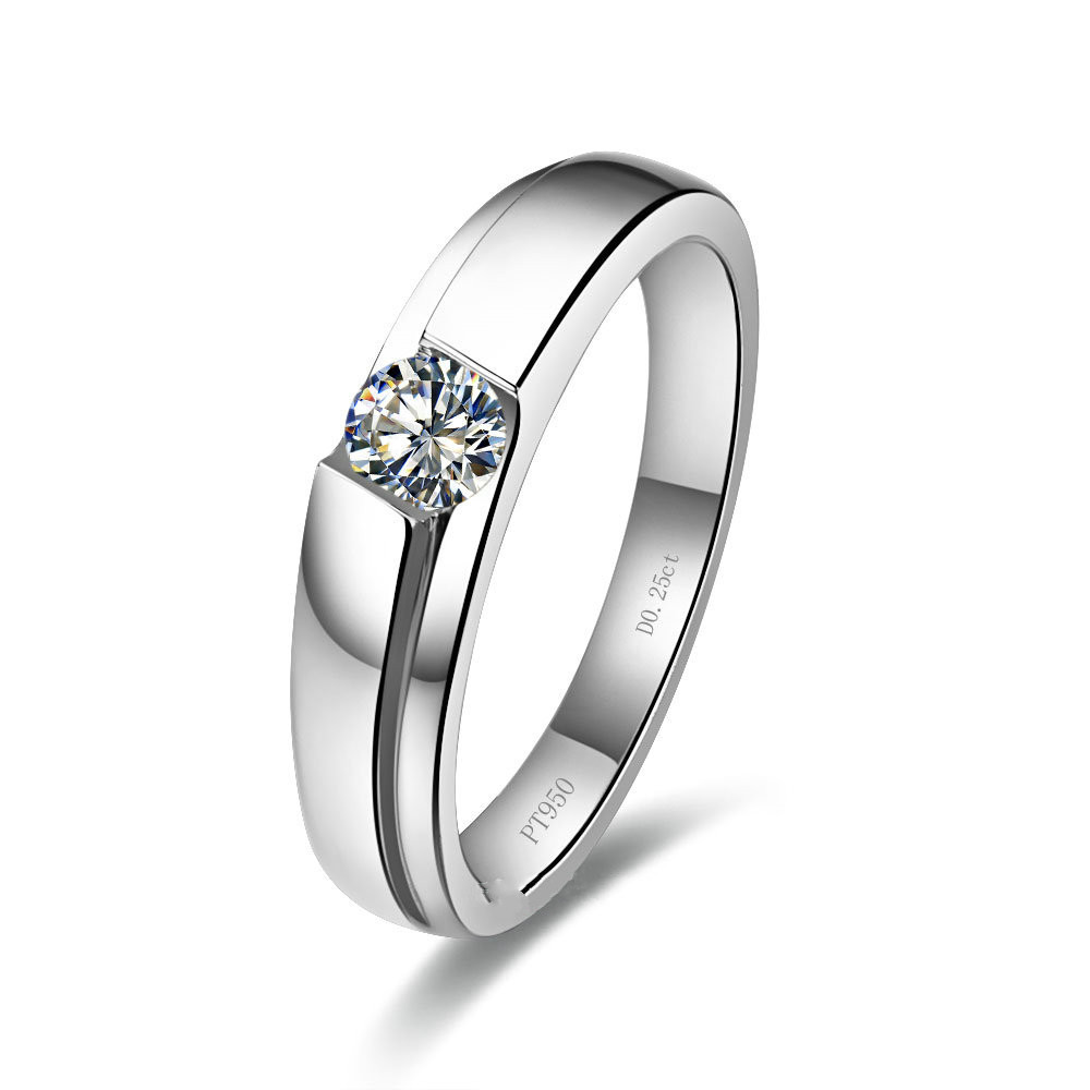 diamond man platinum ring wedding