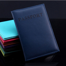 2015 Hot Women Men Fashion Faux Leather Travel Passport Holder Cover ID Card Bag Passport Wallet