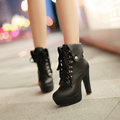New 2015 Wedges High Mid-Calf Boots For Women Casual Chains Winter