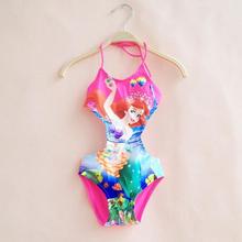 Mermaid New 2015 Children Girls Swimwear Kids Swimsuit One Piece Baby Girls Swim suit cute girls swiming wear k15