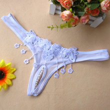 Special Offer Women Sexy See Through Open Crotch Tassel Lingerie Underwear Panties G String Thongs G