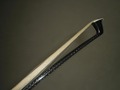 1 PC Quality Black Carbon Fiber Violin Bow 4 4 Ebony New Frog white bow hair