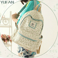 Japan And Korea Style Women Canvas Backpack School Bag For Girls