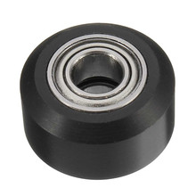 3D Printer Flat Type small Plastic wheel Pulley with ball Bearings Passive Round wheel Concave Idler Pulley Gear perlin wheel