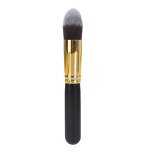 2015 Beauty Make Up Brush For Woman Golden Cosmetic Brush Face Makeup Blusher Powder Foundation Tool