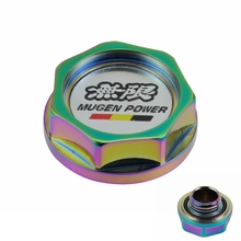 Racing NEO Chrome Mugen Aluminium Oil cap Fuel Tank Cap Cover for honda