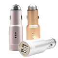 Dual USB Auto Car charger Mini Anion Car Air Purifier Cleaner Fresher Power Supplyed by Cigarette
