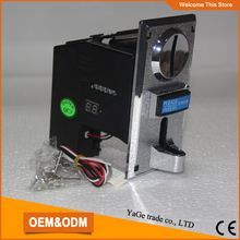 Electronic coin selector, multi vending machine coin acceptor