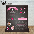 Photocall wedding photography background 10x10ft backdrops wedding scene welcome poster blackboard custom Information for studio
