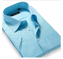 2014 new spring autumn slim fit cotton short sleeve solid color men business shirt 013/ men clothes