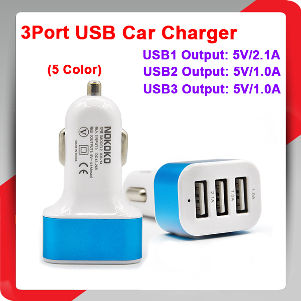 Universal  12 V - 24 V 3  USB     5 V DC 2.1A / 1 / 1  -  USB  