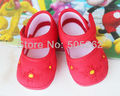 11 CM loverly pair Baby first walkers embroidered flower Baby Shoes girls Soft Sole SIZE 12