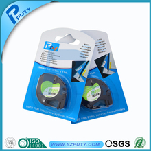12mm*4m black on white dymo paper LT label tape 91200 DYMO LetraTag Label Tape DYMO label printer