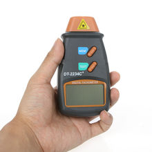Laser Digital del foto tacómetro sin contacto RPM Tach medidor de velocidad del Motor Gauge