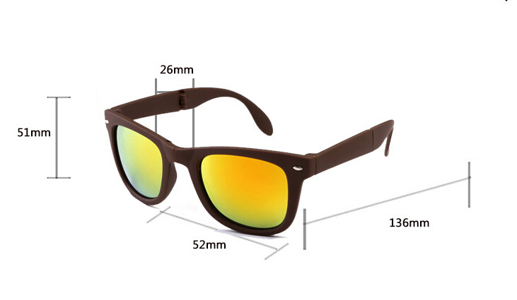 4105 Folding Sunglasses wayfarer sun glasses Fold Exempt postage Sports Glasses sports Eyewear with case