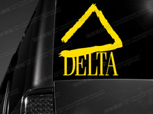 Tin Car stickers reflective car stickers delta car stickers