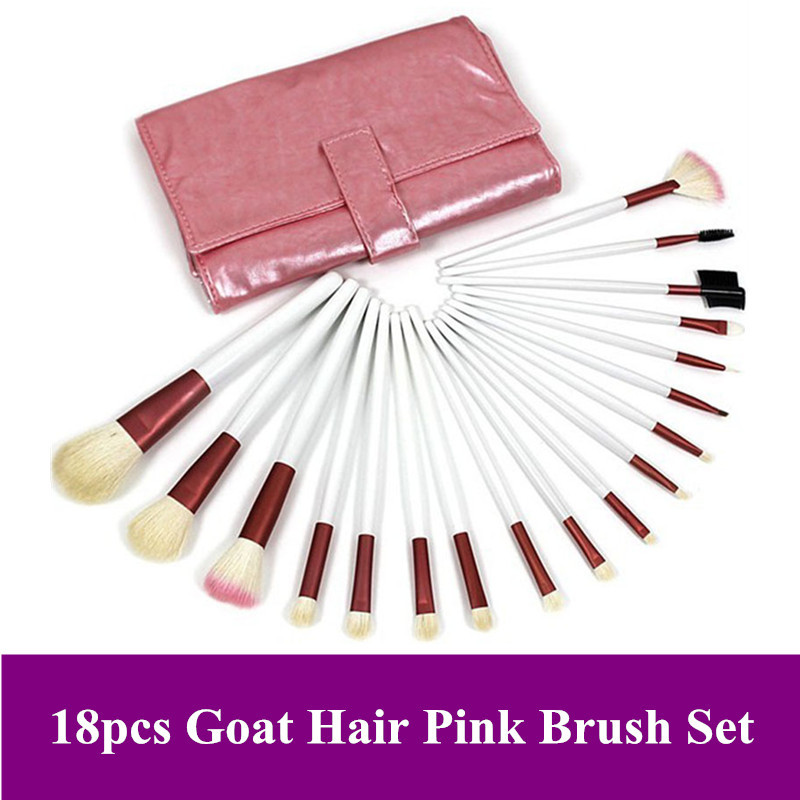 goat animal pcs hair brushes hair natural white makeup natural kits.jpg makeup  handle buy sets brushes