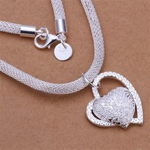 Free Shipping 925 Sterling Silver Necklace Fine Fashion Cute Silver Jewelry Necklace Chains Pendant Top Quality SMTN270