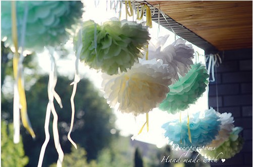 Paper craft Craft poms flower 8 20cm flower paper  for paper  tissue  supplies paper flower pom