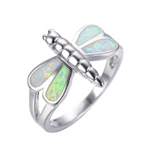 New Design Dimension 6/7/eight/9/10 Rainbow Opal 925 sterling silver ring Summer time type high-quality jewellery engagement rings for girls RP0003