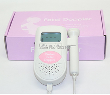 Heath Care Pocket fetal Doppler Baby Heart Rate Monitor Prenatal Fetal Detector 3MHz probe Built in