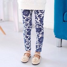 2-7Years Toddlers Baby Kids Girls Leggings Slim Pants Underwear Floral Printed Trousers