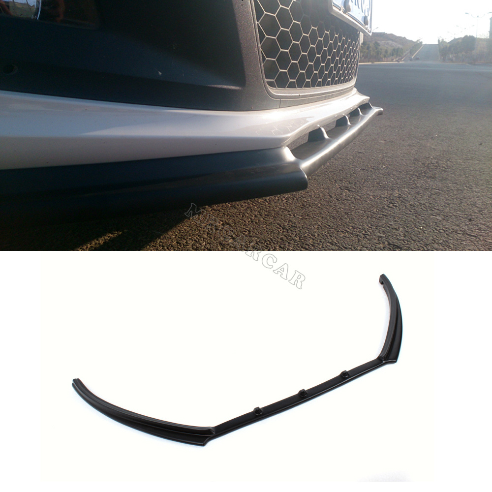 Фотография POLO FRP Unpainted Black Primer Front Lip Chin Spoiler apron Fit For VW Polo 6R 2011-2013