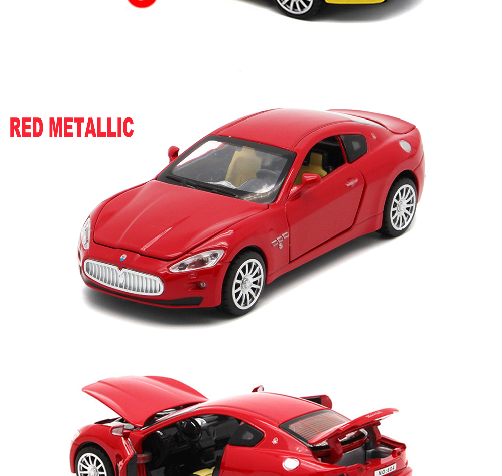 Diecast Maserati Scale Model Metal Cars Toys Wish Four Different