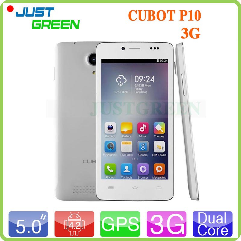 Original Cubot P10 Dual Sim Mobile Phone 5 Inch MTK6572 Dual Core 1GB RAM 8GB ROM